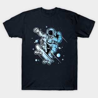 Skater Astronaut in the Space T-Shirt